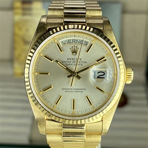 second hand rolex day date|Rolex president price.